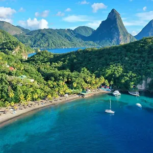 Semesteranläggning (resort) Jade Mountain, Soufrière
